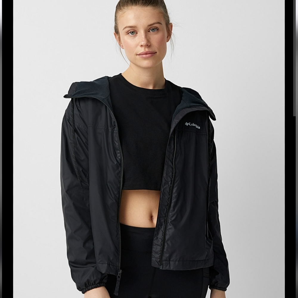 Columbia Women's Black Windbreaker Jacket